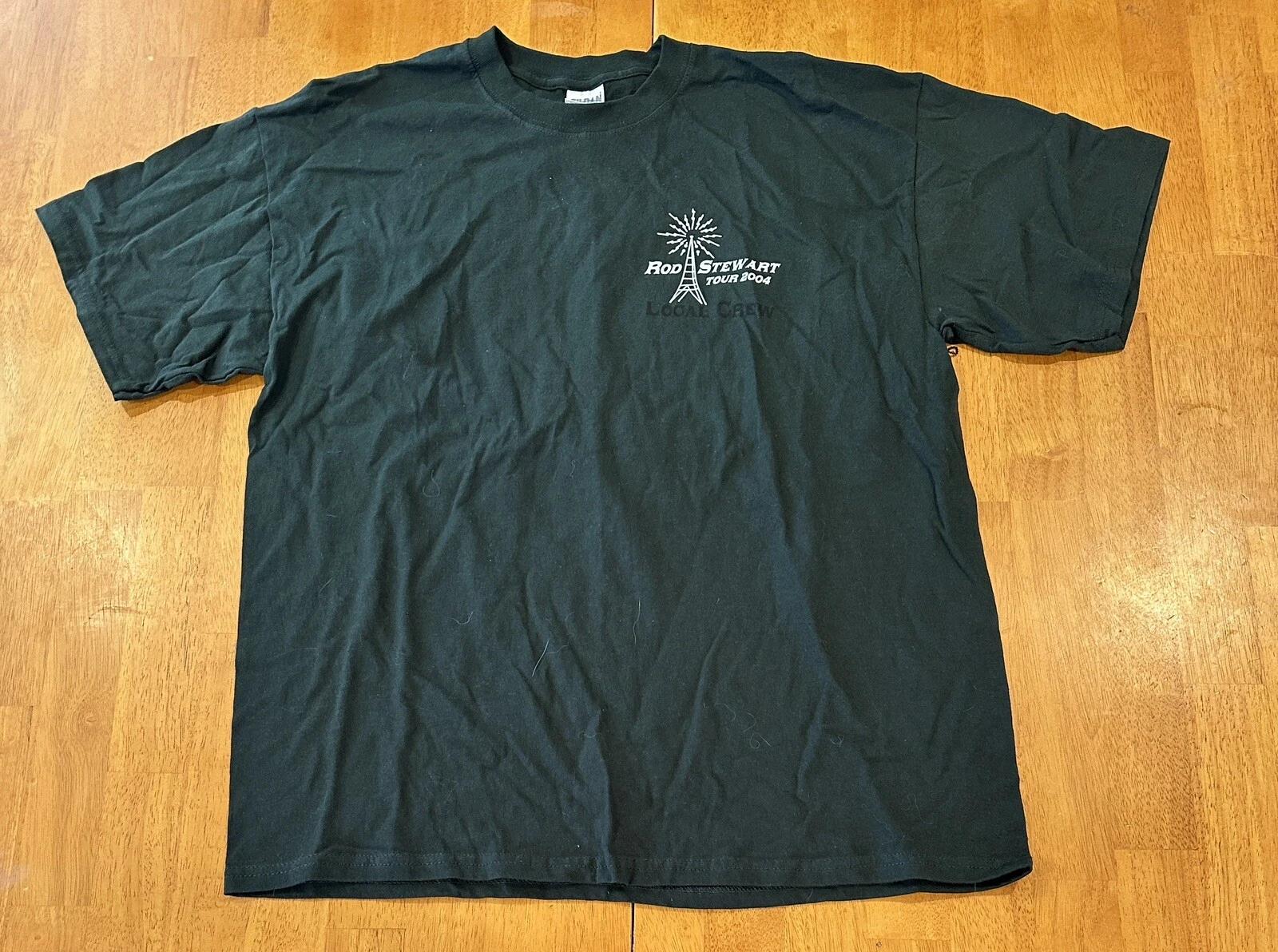 Vintage Rod Stewart Tour 2004 Crew T Shirt XL 2XL
