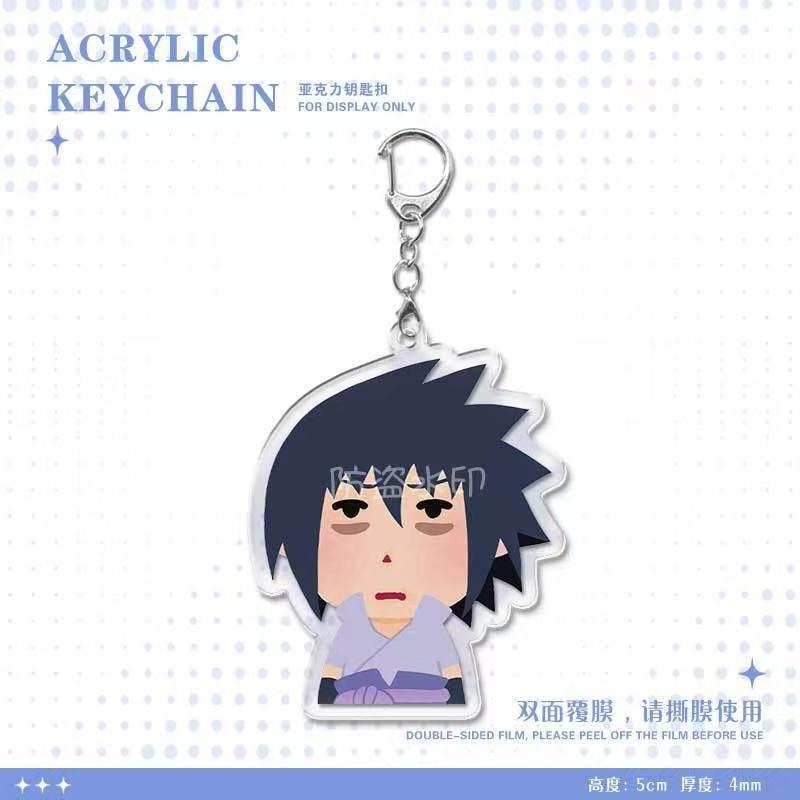Anime Naruto Acrylic Keychain Accessaries Uzumaki Naruto Cartoon Keyring