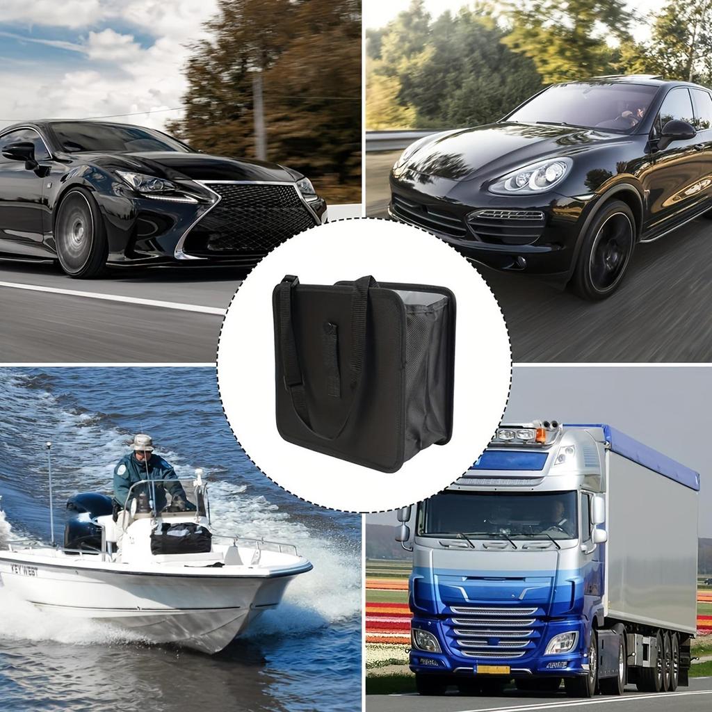 Auto Koš na odpadky Vodotěsný Skládací Úložný Vozidlo Koš na odpadky Úložná taška Pro nákladní auto SUV RV Sedan Automobilový interiér Svačina Hračka