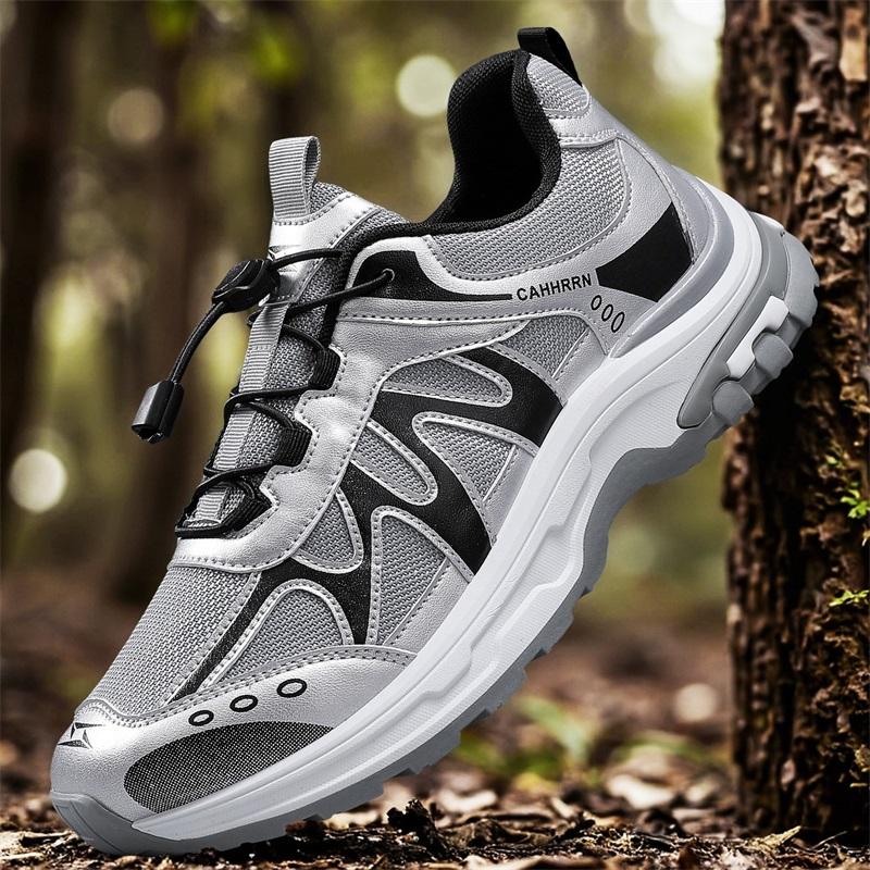Men's Casual Hiking Sneakers Four Season Light Breathable Non-slip Outdoor Walking Shoes Fashion Youth Joker Sports Running Shoe