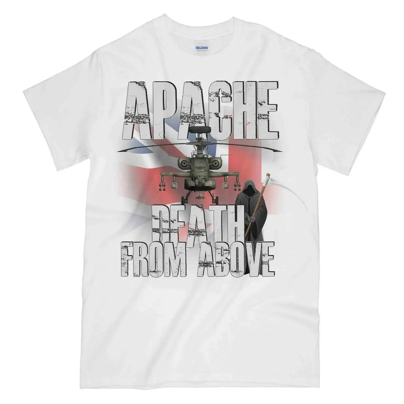 

Death From Above Unique Apache Helicopter Gunship TShirt Summer Cotton ONeck Short Sleeve Mens T Shirt New S3XL S