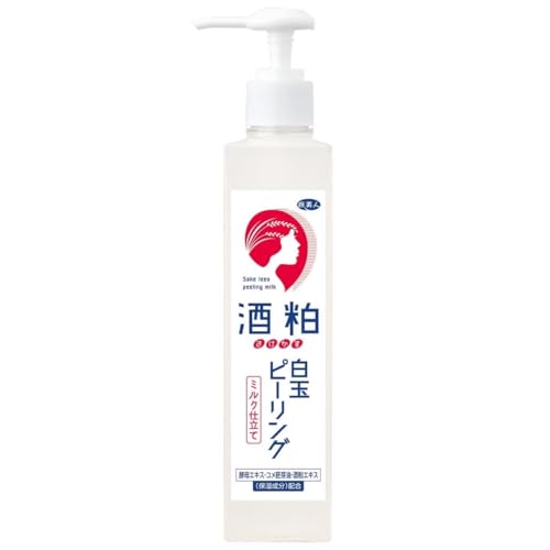 Azuma Shoji Tabibijin Shiratama Peeling Milk-Based Skin Care, Contains Yeast Extract, Rice Germ Oil, and Sake Lees Extract, 270g