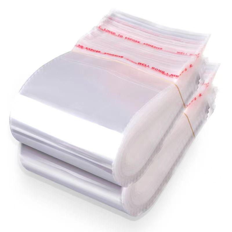 Width 8 In Self-Adhesive Transparent Packaging OPP Bag