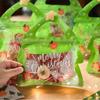 10pcs Plastic Xmas Ziplock Packaging Bag DIY Childen Christmas Gift Toys Jewelry Sugar Snack Candy Bag Portable Storage Pouches