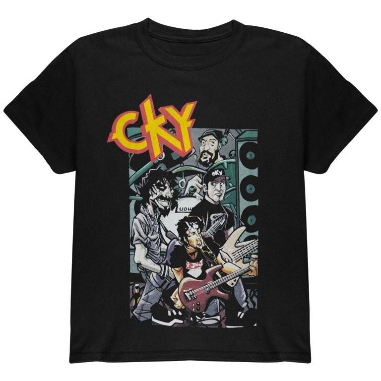 Vtg CKY Band Music Lover Heavy Cotton Black All Size Unisex Shirt TU190 M