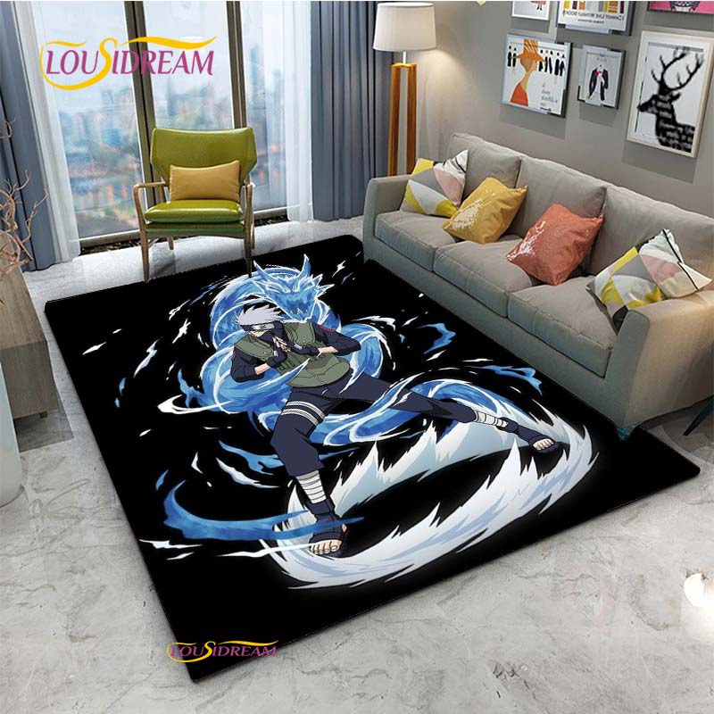 Naruto Cartoon Anime Carpet for Living Room Bedroom Cute Rugs Kitchen Table Door Kids Un-slip Floor Mats Alfombra Birthday gift