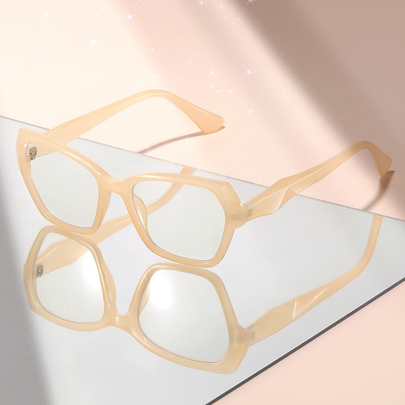 

Новые очки типа «кошачий глаз» с плоскими линзами светлых оттенков для повседневных поездок, съемок, украшения и защиты от синего света. оранжевый