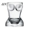 Occhiali a forma di torso umano in vetro senza piombo per feste, Mini bicchiere da liquore a forma di torso umano divertente, Bicchiere da bar creativo e resistente, Regalo unico per feste di adulti