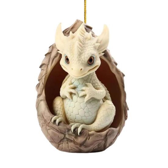 Christmas Pendant Xtmas Tree Dragon Pendant Cute Dragon Baby Egg Hanging Ornament for Home Car Decoration