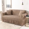 High Elastic Bubble Grid Sofa Cover 1/2/3/4 with Skirt Hem Universal Stretch Couch Protector for Home Living Room Pet Anti Dirt