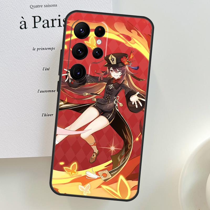 Genshin Impact Zhongli Hutao Case For Samsung Galaxy S26 Ultra S25 S24 S23 S22 S21 S10 Plus S20 FE S25 Ultra Phone Cover