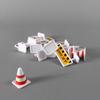 15Pcs/Set Road Block Mini Traffic Signs Model Toy City Traffic  Model Toy   Boys Girls Gifts