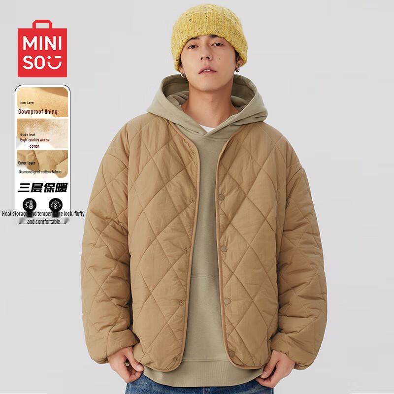 

MINISO Men s Lightweight Collarless Padded Jacket 2XL