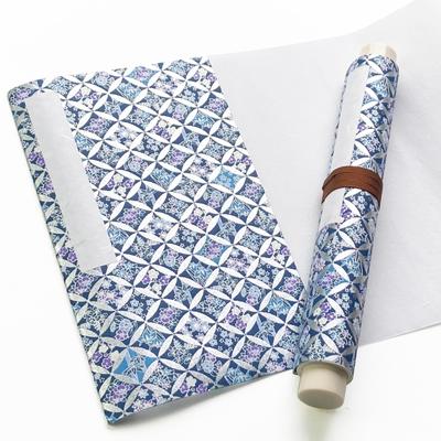 Scroll Wedding Speech Long Scroll Letter Scroll Book 245 X 1560mm Four Seasons Shippo Indigo (Styleneo) (Floral Blue)
