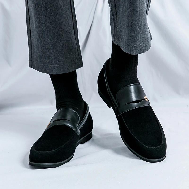 Fashion Hot Selling Classic Men's Loafers Europe America Soft Soled Comfortable Flat Casual Shoes Office Commuting Men's Work Shoes
