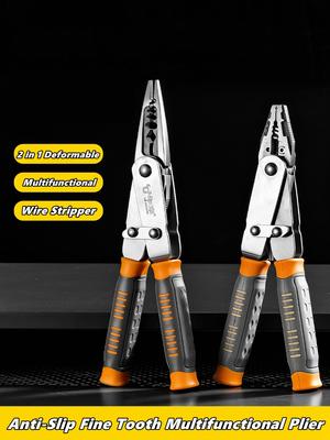 Multi-functional 2 In 1 Wire Cutters Plier Needle Nose Pliers Electrician Wire Strippers High Performance Practical Tools