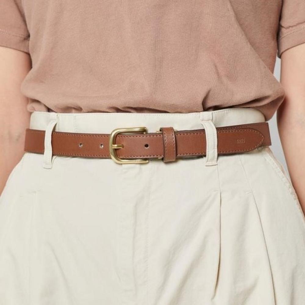 

DakS Brown Leather Slim Buckle Women S Belt Dbbe1e742w3 Single option