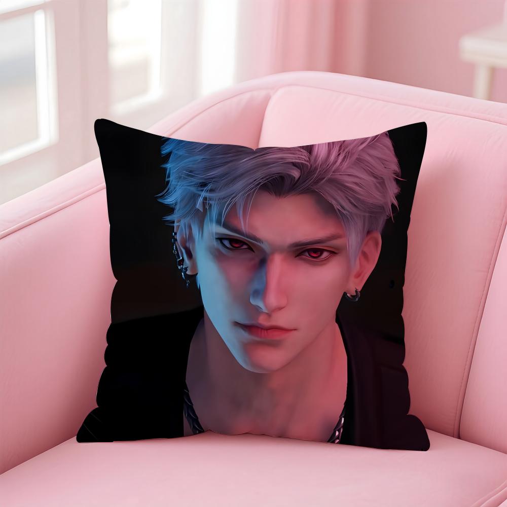 Simple Daily Life LLove and Deepspace GAM ICONS Cushion Cover Linen Pillowcase Cover Soft Decor for Sofa Home Room