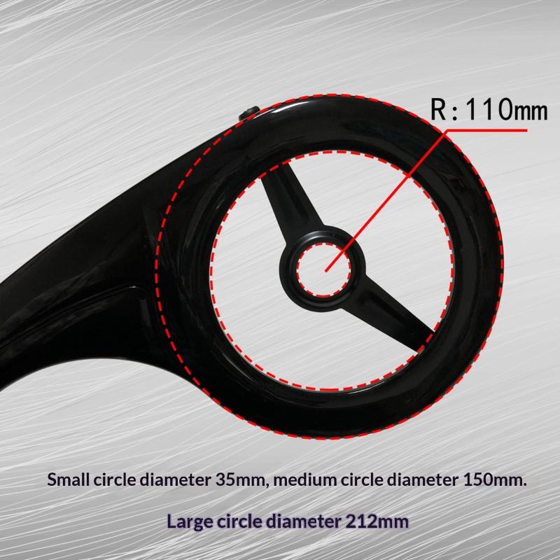 Copricatena per Bicicletta per Corona da 40T a 46T Protezione Corona Grande QZ907 Materiale PP Per Accessorio Bicicletta da Strada