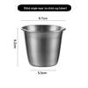 Retro American Frosted Stainless Steel Wide-Mouth Cold Drink Cup