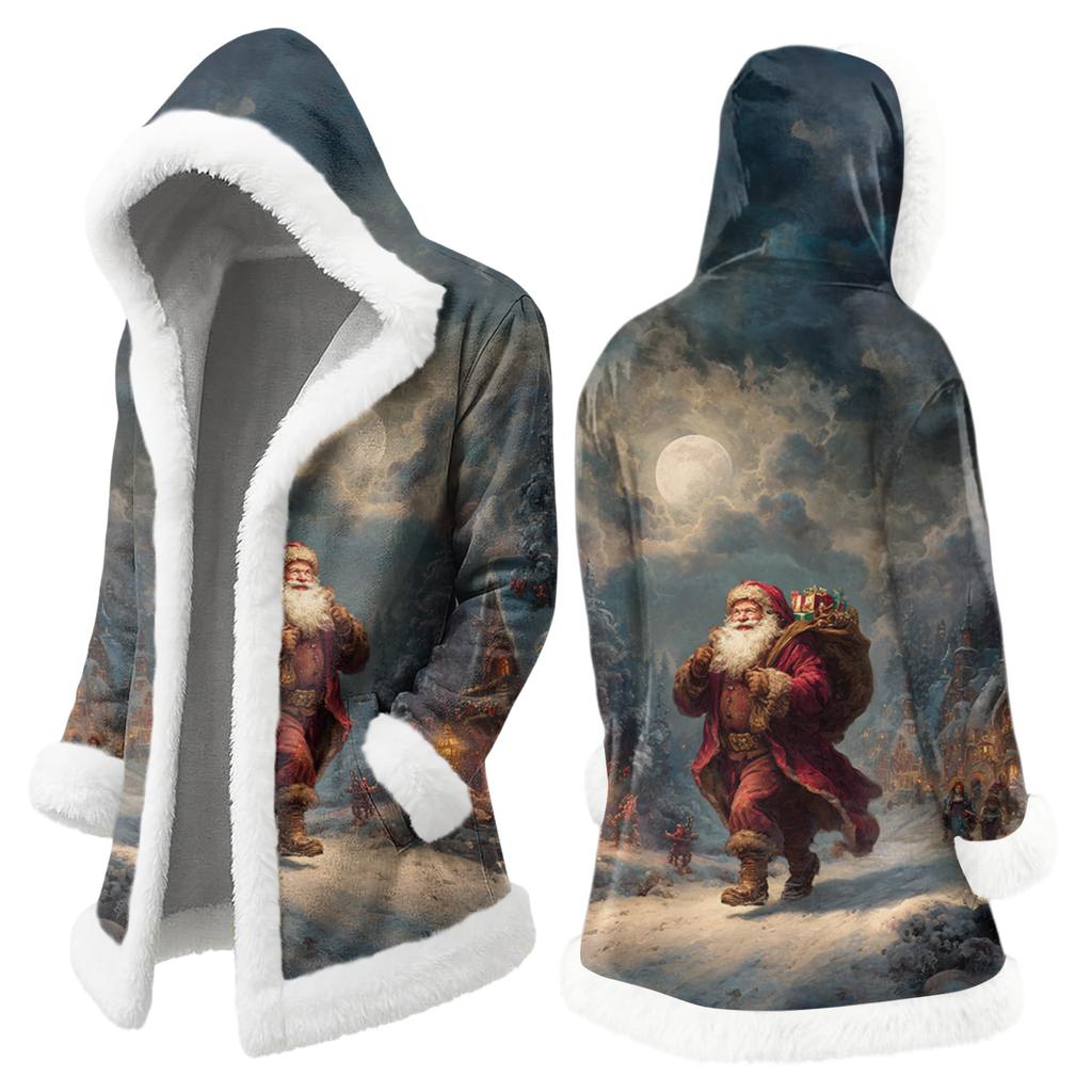 Pánská ležérní bunda s vánočním potiskem