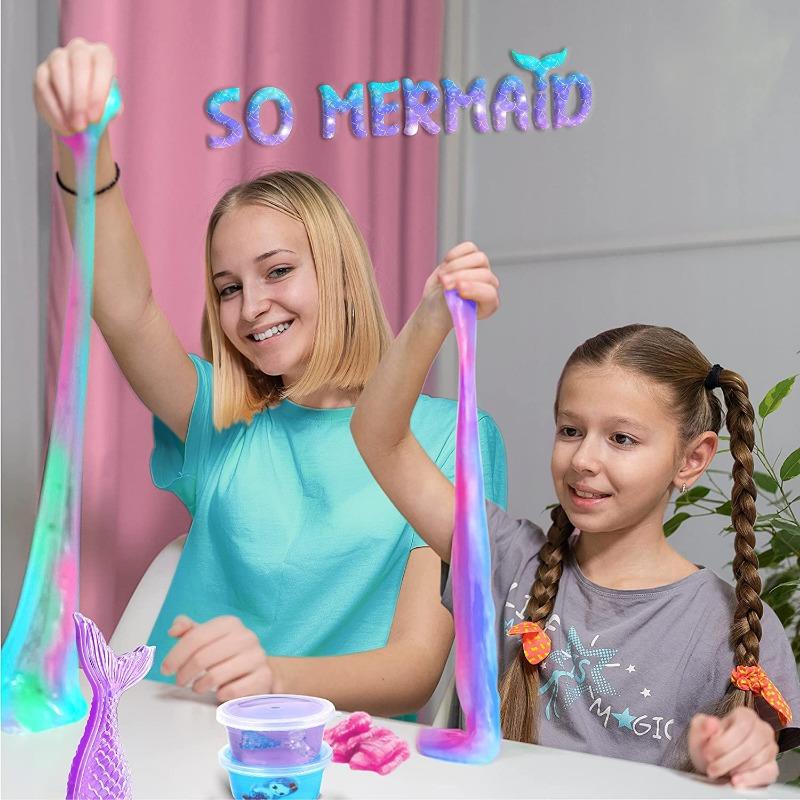 Ice-Cream Slime Kit Fake Water Slime Sweet Treats Diy Foaming Glue Girl Bubble Set Crystal Mud Safety Diy Squishy Toy With Box
