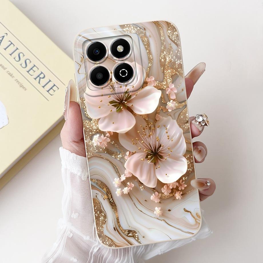 Case For Huawei Honor X6a X6b X6a Plus Phone Case For Honor X6 X6s 4G Soft Silicone Funda Women Fashion Flower Printed Cover