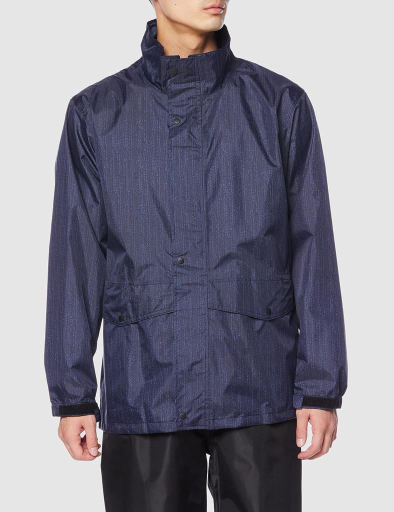 Breathable and Waterproof Rain Water High Rotating Rolling Rain Size 3L [Document] Suit, 10,000mm Resistance, Visibility, Hood, Suit, Denim,