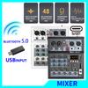 Professional Mixer Bluetooth 5.0 Computer Recording Live Broadcast Small Home Stage Audio Reverb System Sound Card Mixer