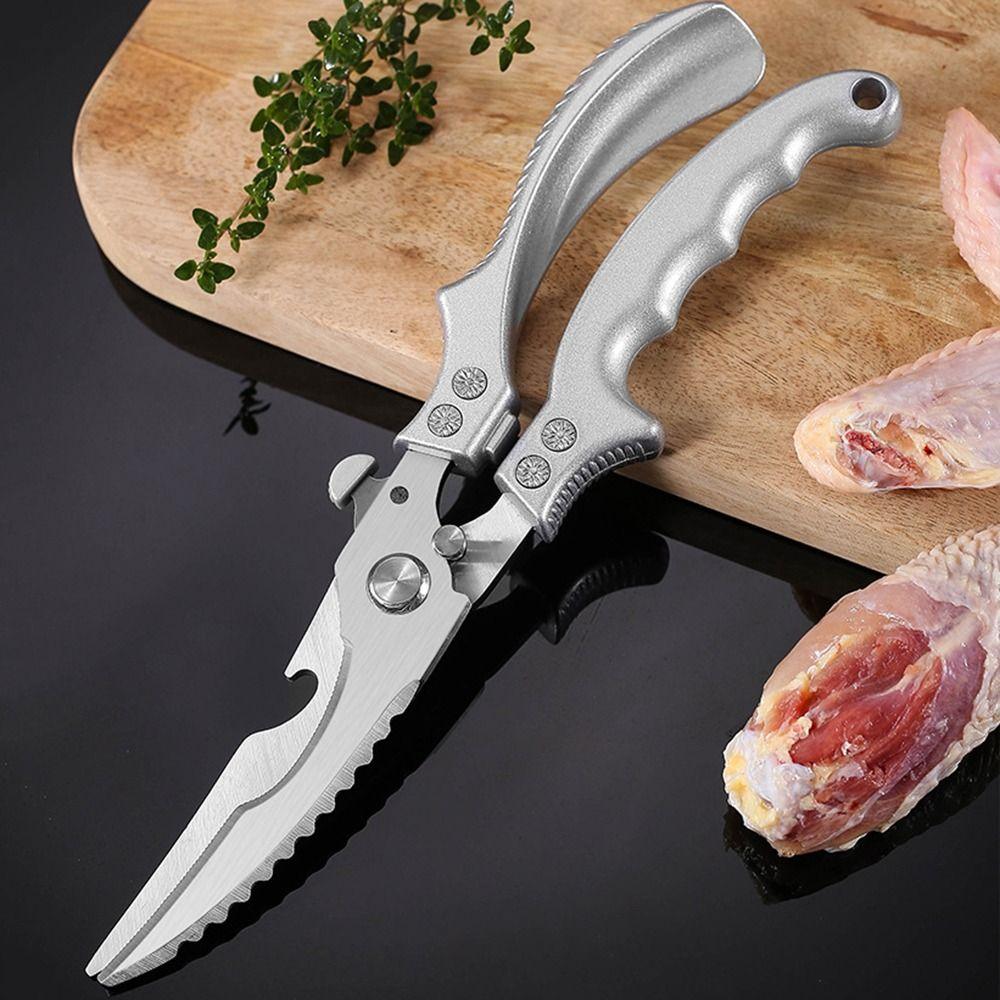 Steel Bottle Opener Multipurpose Cooking Scissors Food Shears Bone Cutter Kitchen Scissors