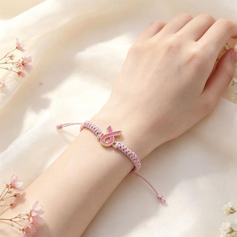 Women S Hand Woven Bracelet For Breast Health Care Simple Style