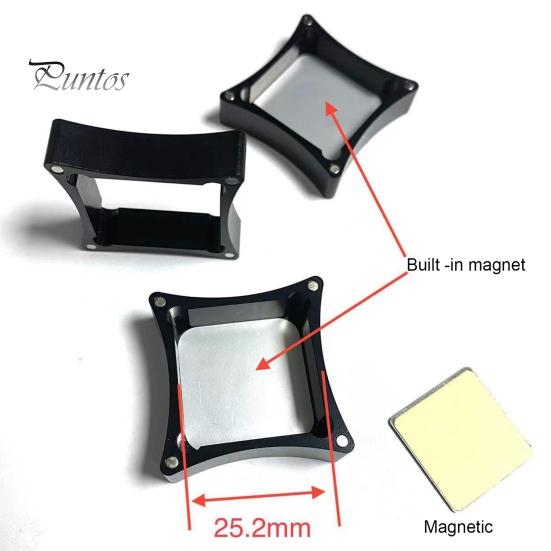 Easy-to-use Chalk Holder Magnetic Pool Cue 3 Sections Aluminum Alloy Portable Strong Square Snooker Box Carrier Case Billiard Accessories Tip