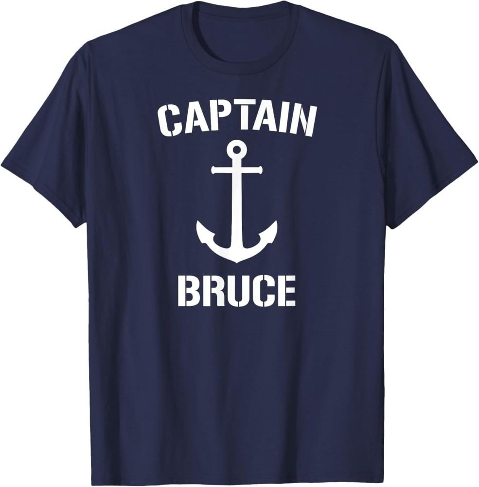 

Nautical Captain Bruce Personalized Boat Anchor T-Shirt 4XL