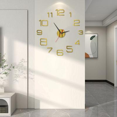 Horloge murale lumineuse Mouvement silencieux Facile à lire Installation simple Horloge murale décorative DIY