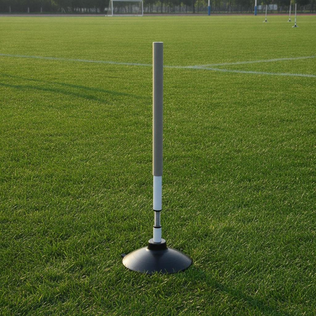 Agility Poles with Rubber Base Portable Equipment Stable for Athletes