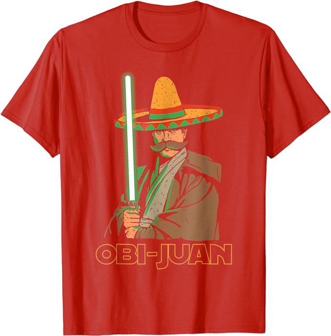 

Funny Mexican Obi Juan Movie Parody Nerd Cinco De Mayo Gift T-Shirt Holiday Clothes Short Sleeve Blouses Novelty Tee Y2k Top S