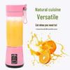 Pink Portable Rechargeable Electric Handheld Fruit Juicer Blender Cup