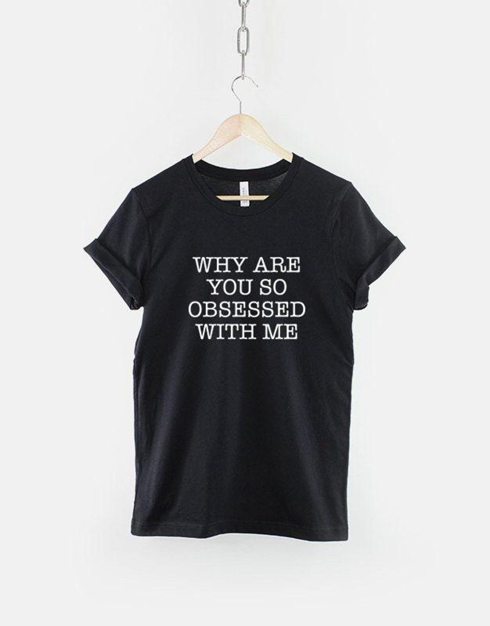 Obsessed Slogan Shirt, Self Love Graphic Tee, Streetwear Statement Top L