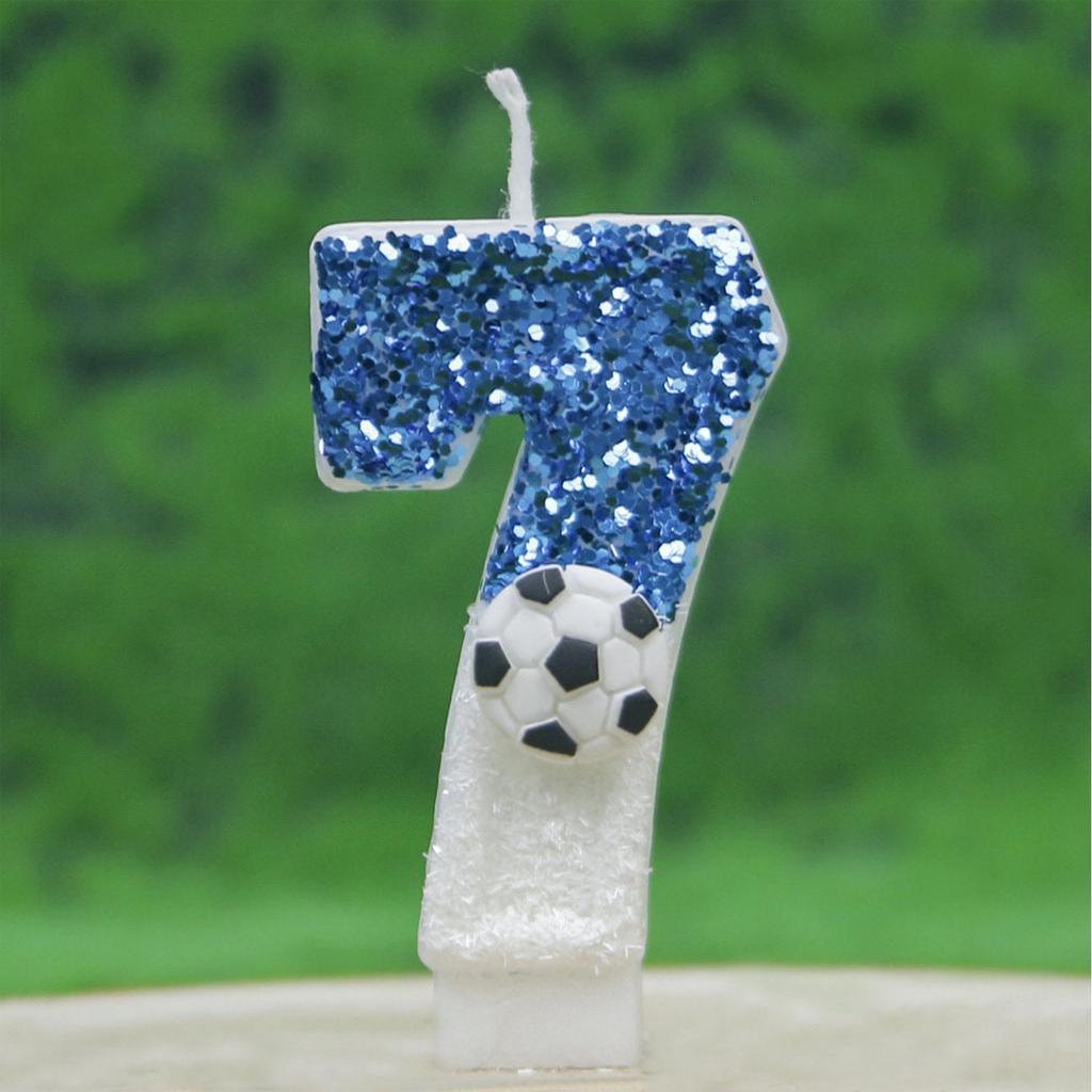 Creative Football Digital Birthday Candles