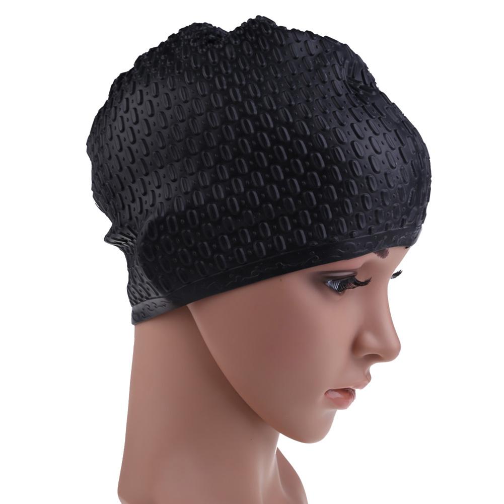 Silicone Swimming Cap Ear Protection Swimming Hat Waterproof Bathing Cap Sport Swim Cap for Long & Short Hair