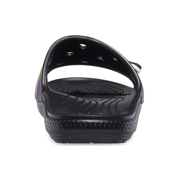 Crocs Colorful Casual Unisex Multi Color Black Slippers 207557-0C4