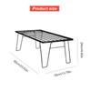 Folding Iron Net Table with Table Board &Bag Camping Lightweight Table Multifunctional Camping Cooking Rack for Outdoor Barbecue