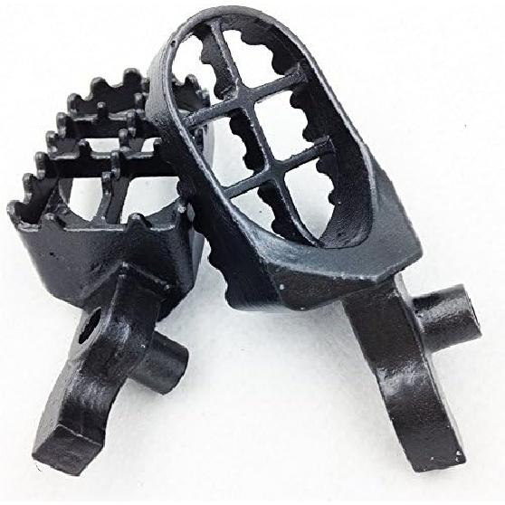 Gunmetal Black Motocross MX Dirt Bike Racing Foot Pegs for 2000 2001 CR250R CR125R
