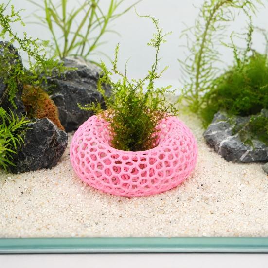 Shrimp Hides for Aquarium, 3D Printed Shrimp Cave, Round Hollow Small Fish Habitat, Fish Tank Shelter Hideout Ornament
