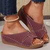 Summer Thick Sole Wedge Sandals for Women Light Non-slip Beach Shoes Woman  43 Peep Toe Platform Slipper Footwear