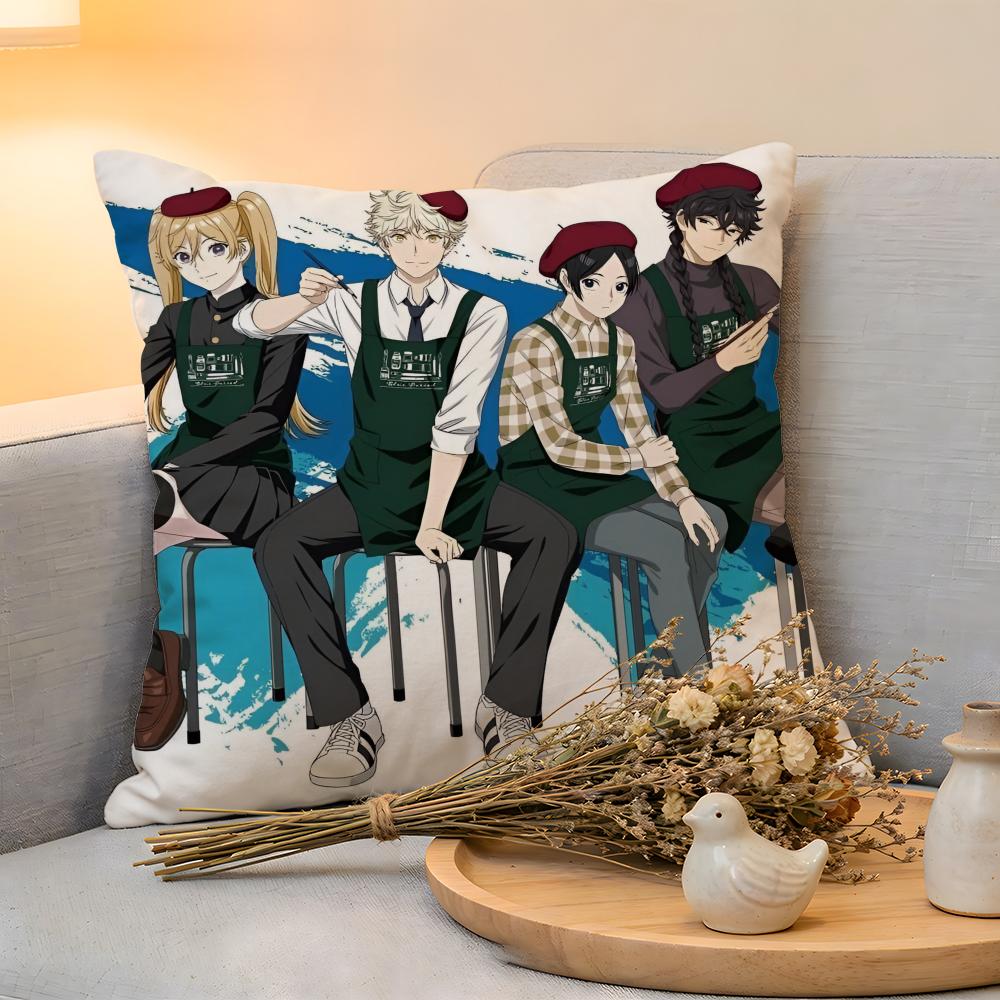 

Cushion Cover Linen SkinFriendly Soft Decorative Case For Sofa Home Decor Hot Anime BBlue Period Pillow cover 30x30cm