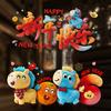 Chinese New Year Window Clings 2026 Year of The Horse Window Sticker Removable Static Decals for Spring Festival Restaurant Store Party Decor