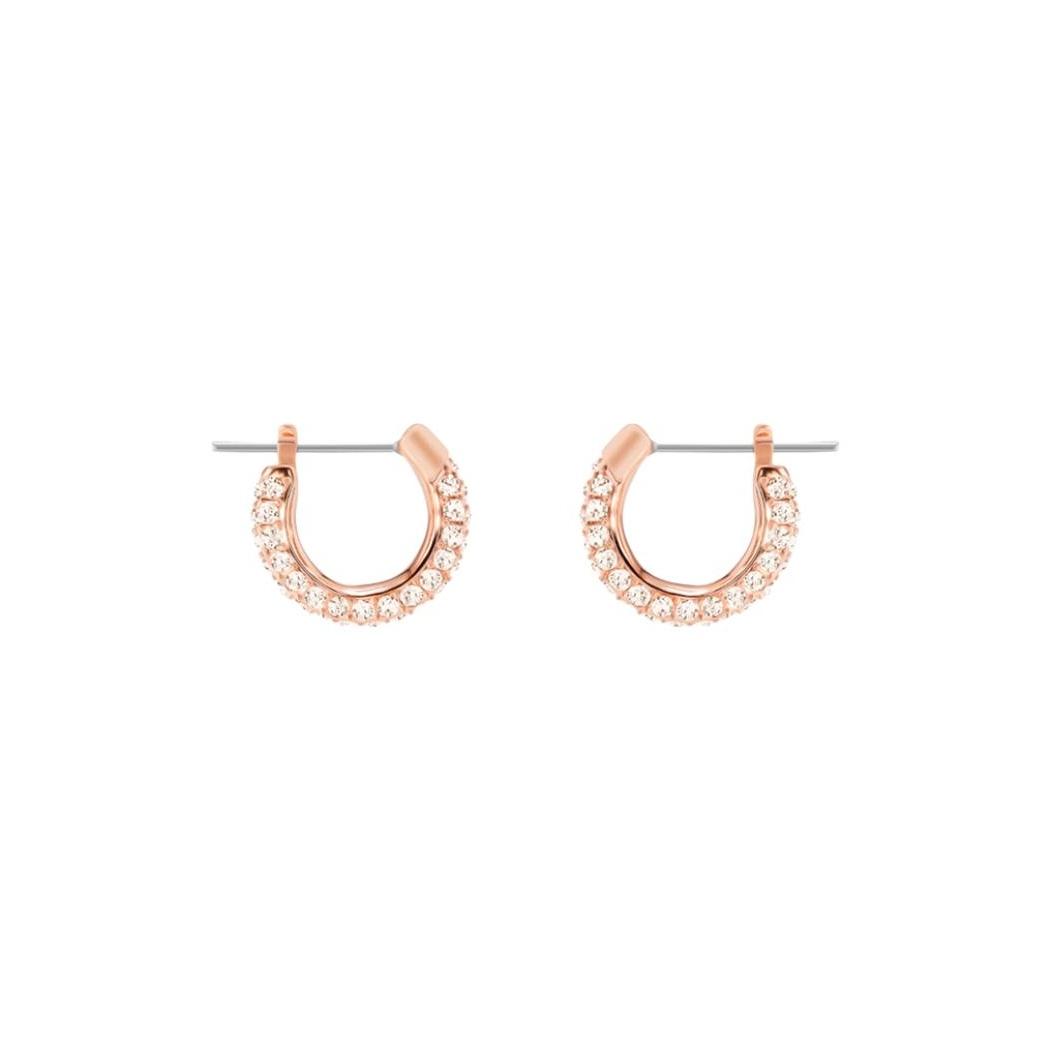 Swarovski Stone Full Diamond Versatile Rose Gold Earrings Women earrings 5446008 Box (Random Color)