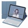 iPad Round Key Bluetooth Keyboard Leather Case with Pen Slot for Air/Pro/A16