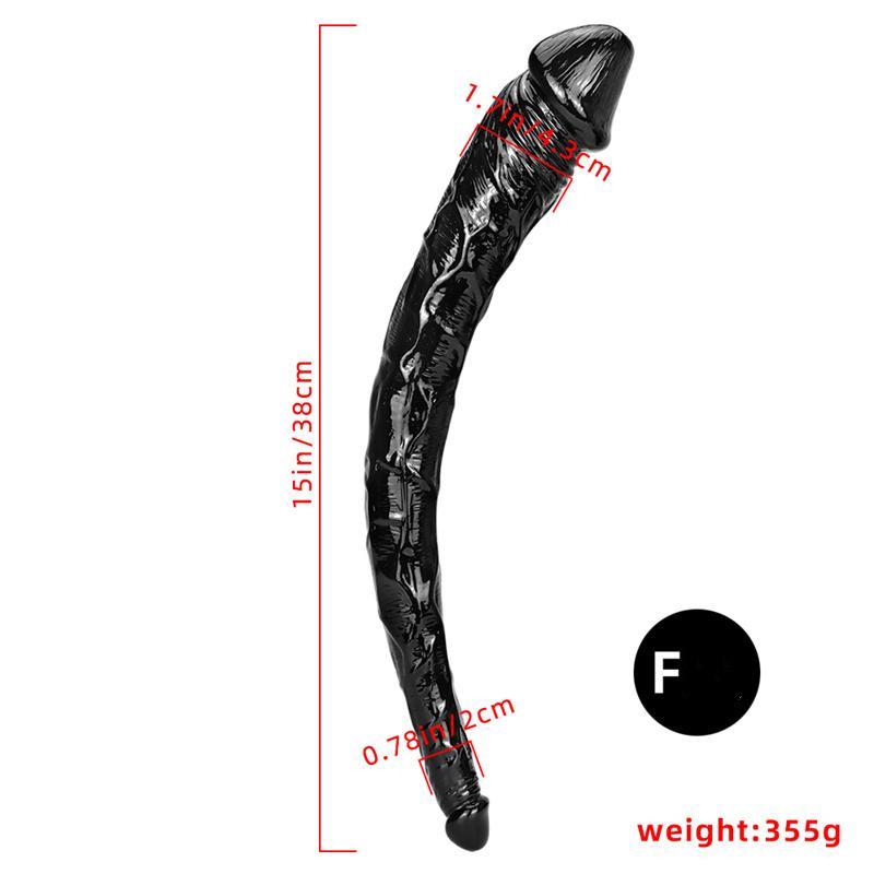 Female Double-headed Dildo Collection Two-headed Dragon Comrades Pulls Simulation Dick Cock and Anus
